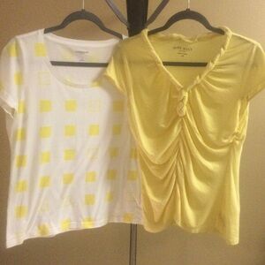 NWOT Pair of Yellow Tees